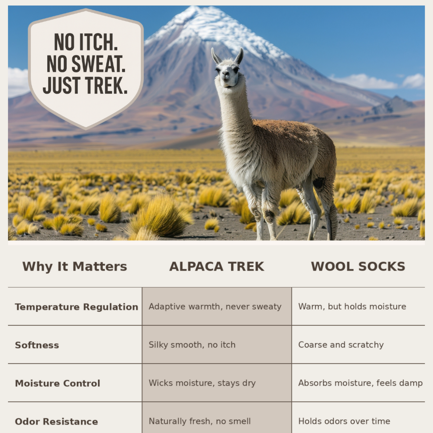 4-Pack Baby Alpaca Hiking Socks – Charcoal Grey | High-Performance Trail Essentials