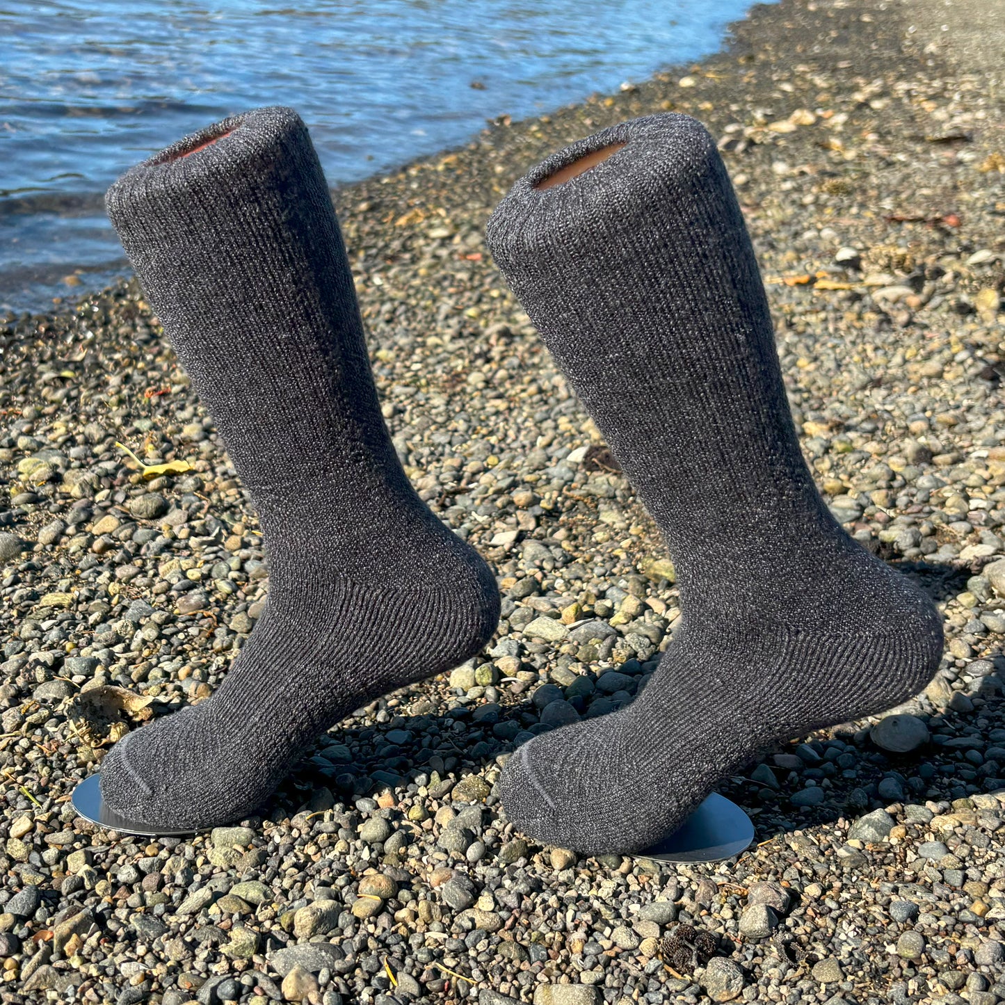4-Pack Combo – Baby Alpaca Hiking Socks (2 Light Grey, 2 Charcoal) | Trail-Ready Comfort in Both Colors